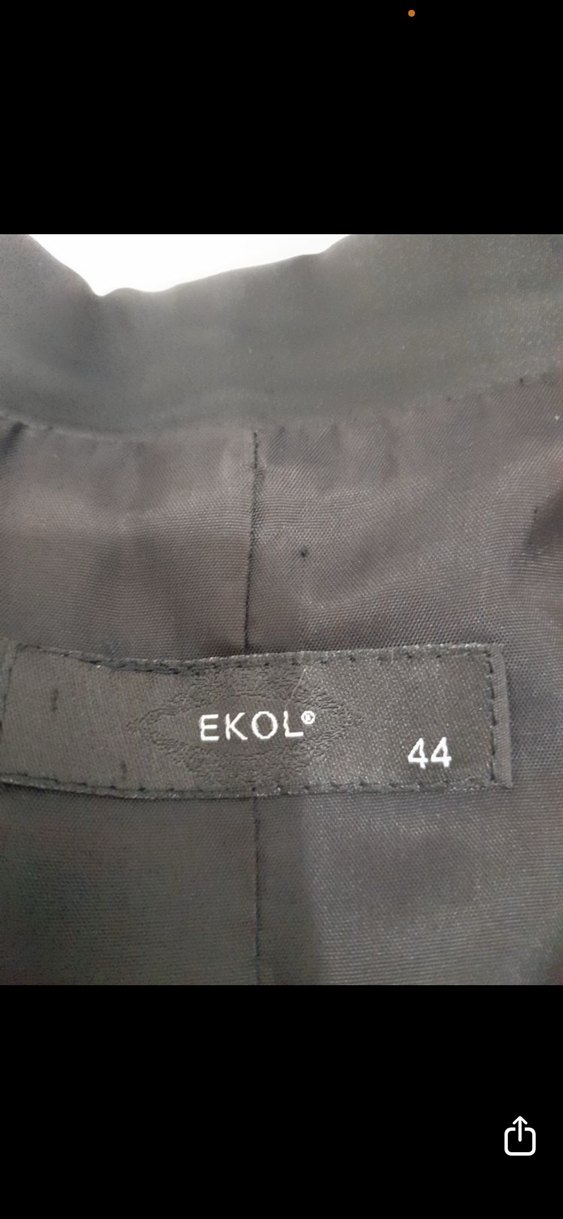 Saten Siyah Kadın Blazer Ceket - Görsel 2