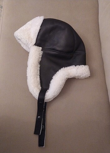 Deri pilot şapka 65 cm
