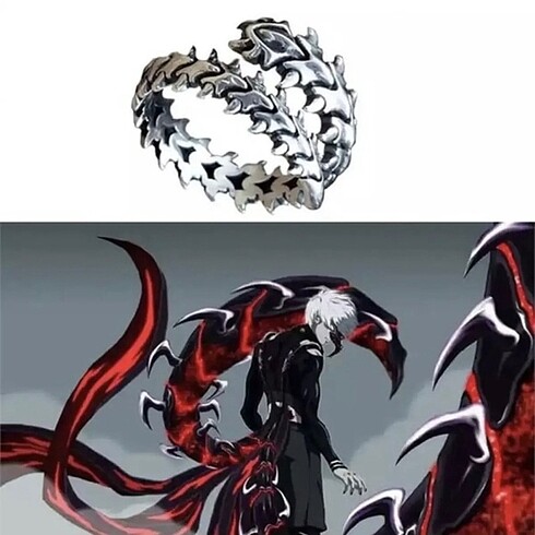 Anime Tokyo Ghoul Kaneki Ken Yüzük