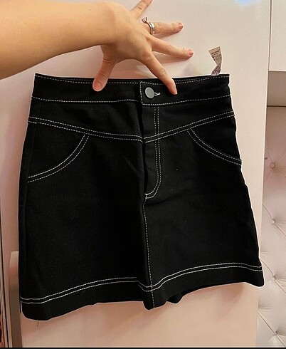 Zara siyah mini etek xs
