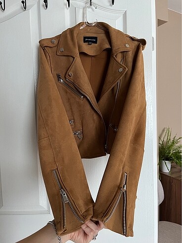 Stradivarius Stradivarius taba süet ceket