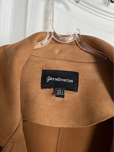 s Beden kahverengi Renk Stradivarius taba süet ceket