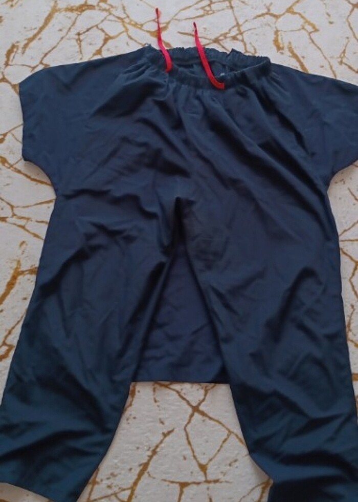 Lacivert hemşire üniforması  - Görsel 2