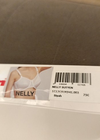 Siyah Baskılı 75c Kom Nelly toparlayıcı  Sütyen - Görsel 3