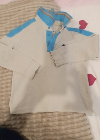 Mavi Erkek Polo Tişört Düğmeli Kısa Kollu Okyanus koleji  store - Görsel 2