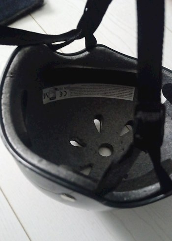 Siyah Kayışlı Biker paten bisiklet çocuk  Kaskı - Görsel 3