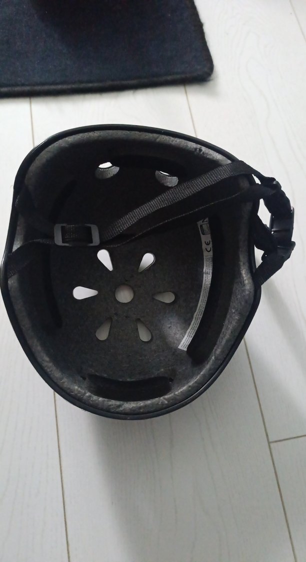 Siyah Kayışlı Biker paten bisiklet çocuk  Kaskı - Görsel 2