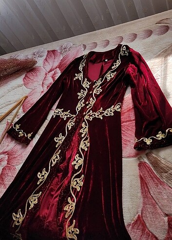 Kadife kına elbisesi (bindalli) 4 parca