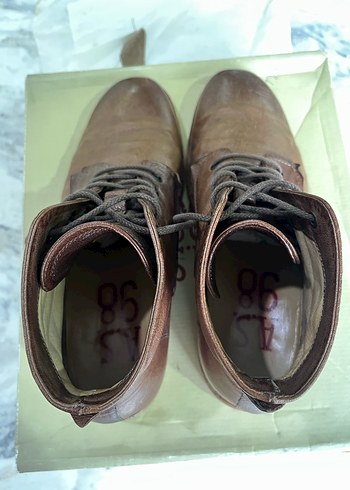 AS 98 Erkek Kahverengi Deri Bot 43 Numara - Görsel 4