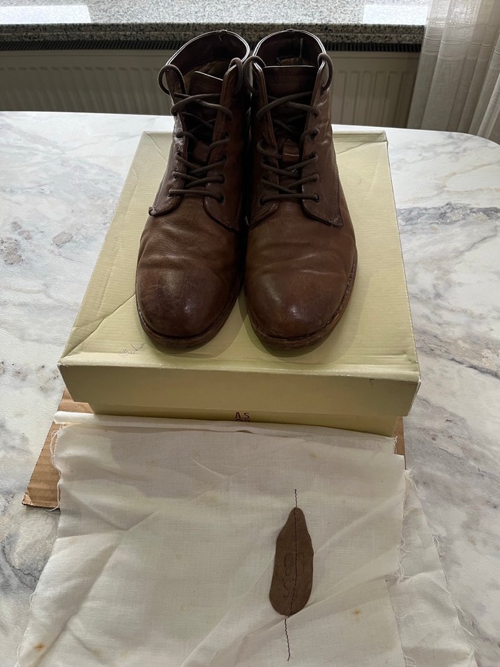 AS 98 Erkek Kahverengi Deri Bot 43 Numara - Görsel 2