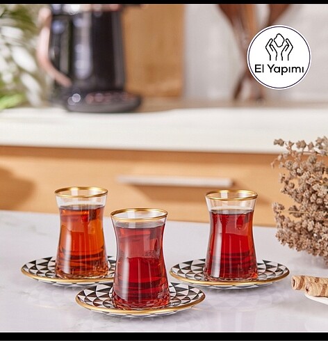 Karaca black gold çay seti