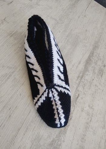 39 Beden Bohem Nakışlı Örgü Kadın Terlik
