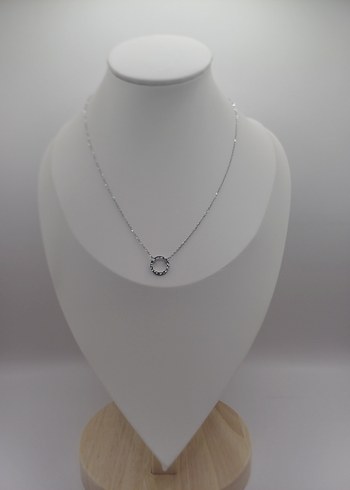 So Chic Gri Zincir Detaylı Minimalist koliye