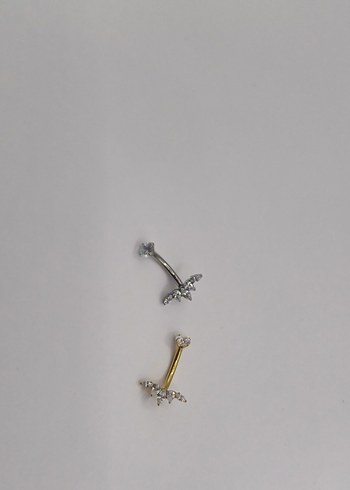 ASTM136 titanium Gobek piercing 18K - Görsel 4