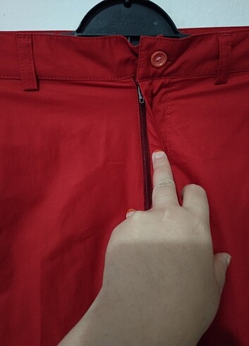48 Beden kırmızı Renk Büyük beden pantolon 