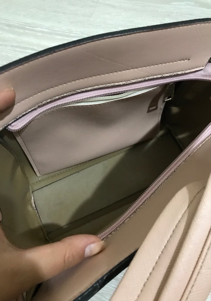 Pudra Pembe Kadın Babet ve Çanta - Görsel 3