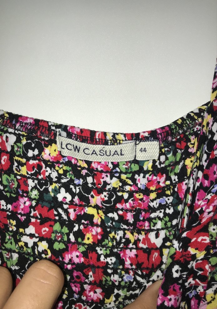 Çiçek Desenli Askılı Mini Elbise - Görsel 3