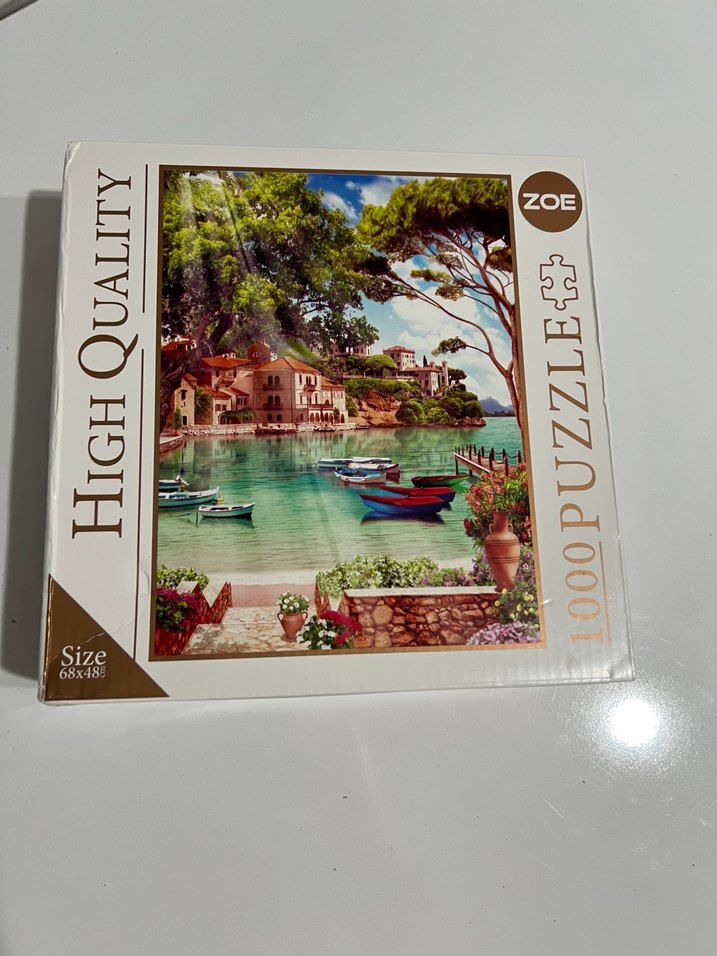 Renkli Deniz Kenarı Manzaralı Puzzle - Görsel 2