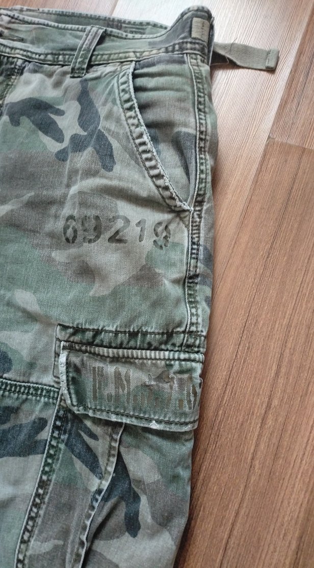 MAVİ JEANS KAMUFLAJ PANTOLON - Görsel 2