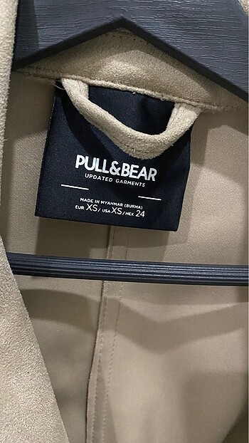 s Beden pull bear ceket xs-s bedene uygundur