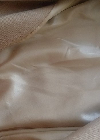 xl Beden camel Renk Bej Düğmeli Kadın Trençkot
