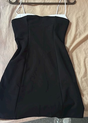 Siyah pull and bear mini elbise