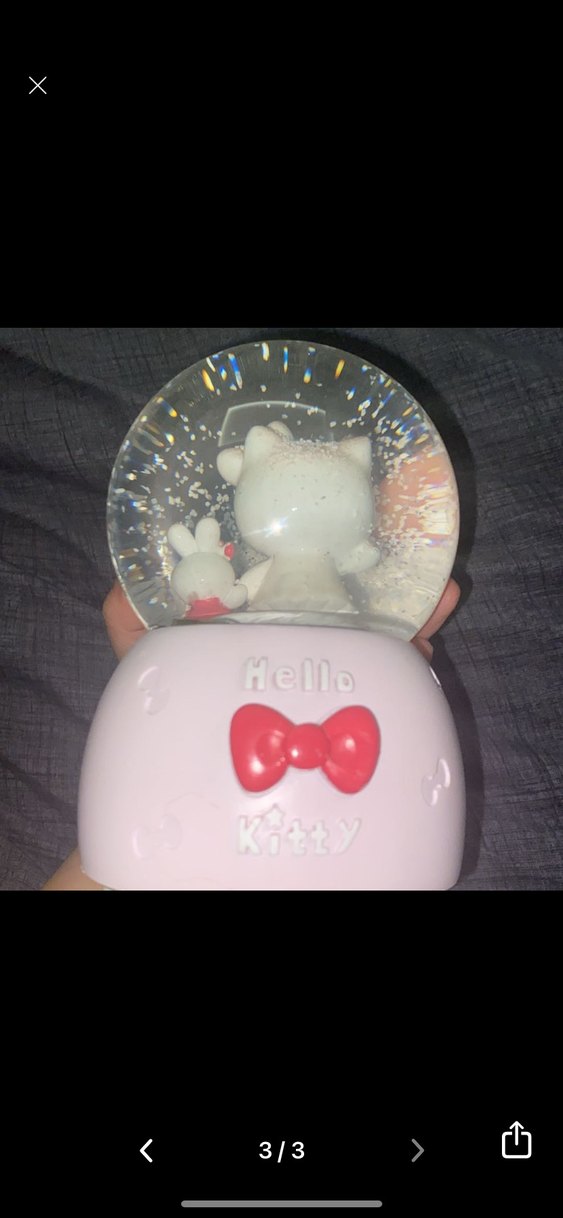 Pembe Hello Kitty Kar Küresi bir kar küreside ben hediye ediyoru - Görsel 3