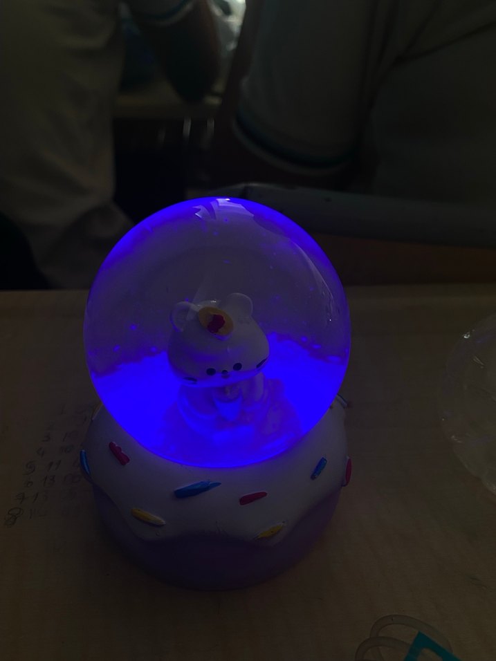 Renkli Ayıcık Figürlü Kar Küresi - Görsel 2