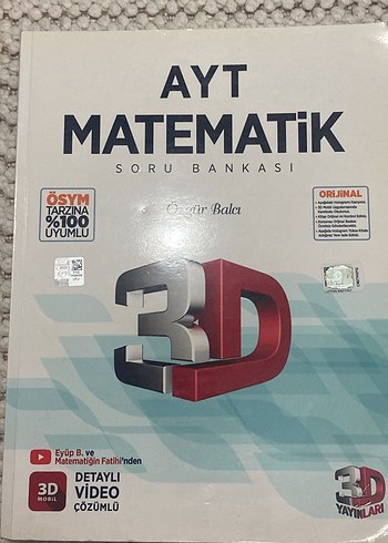 AYT Matematik 3D Soru Bankası