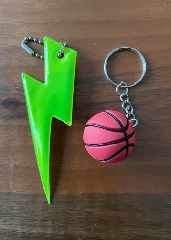 Renkli Basketbol Temalı Zincirli Anahtarlık