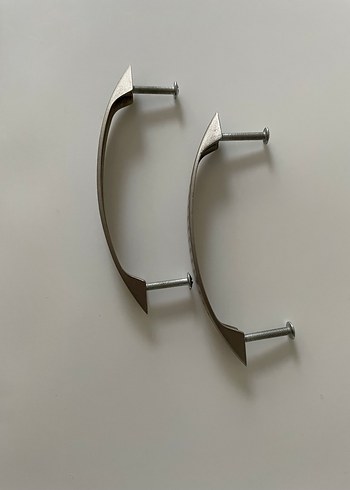 Diğer Gri Metal Dolap Kulpları 2'li Set