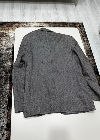 52-6 drop Beden gri Renk Gri Erkek Blazer Ceket