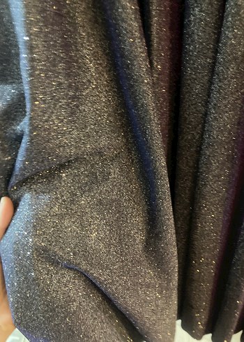 Straplez Drapeli Uzun Mor Abiye Elbise - Görsel 2