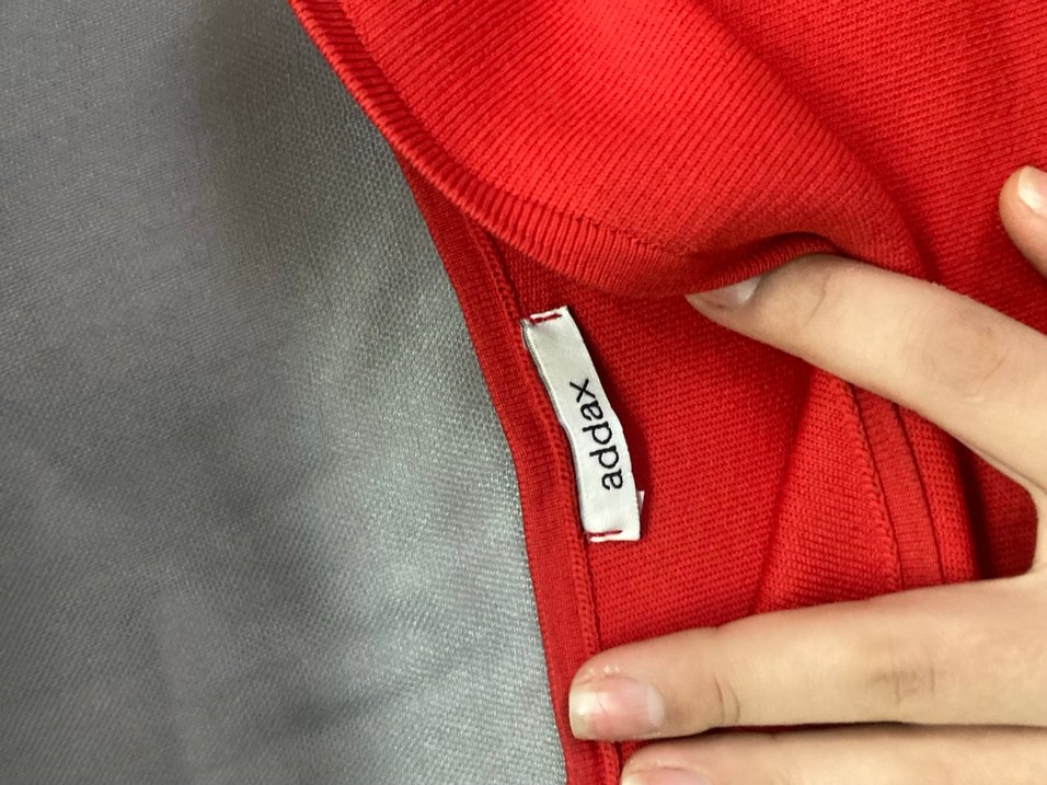 Kırmızı straplez crop - Görsel 2