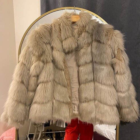 Zara Zara Bej Peluş Kürk