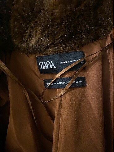 xs Beden Zara kahverengi kurk