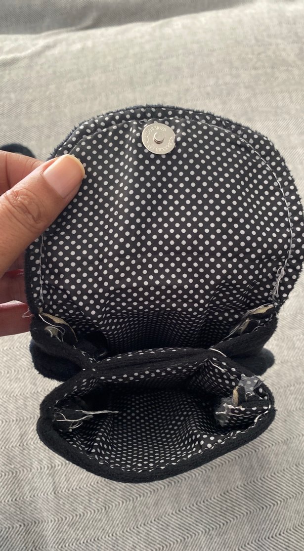 Kedi Desenli Gri Kedi Aksesuar Çantası - Görsel 3