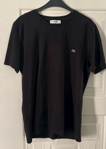 Lacoste Siyah Keten Erkek Tişört