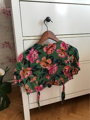 s Beden yeşil Renk Crop bluz