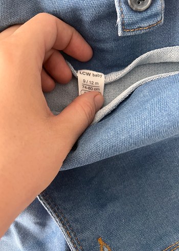 LC Waikiki Koyu Mavi Nakışlı Erkek Çocuk Kot Tulum