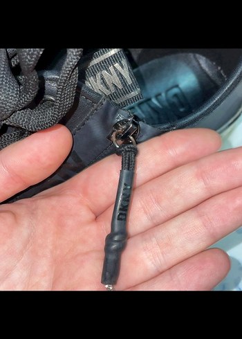 Siyah Bağcıklı Fermuarlı  Spor Ayakkabı - Görsel 4