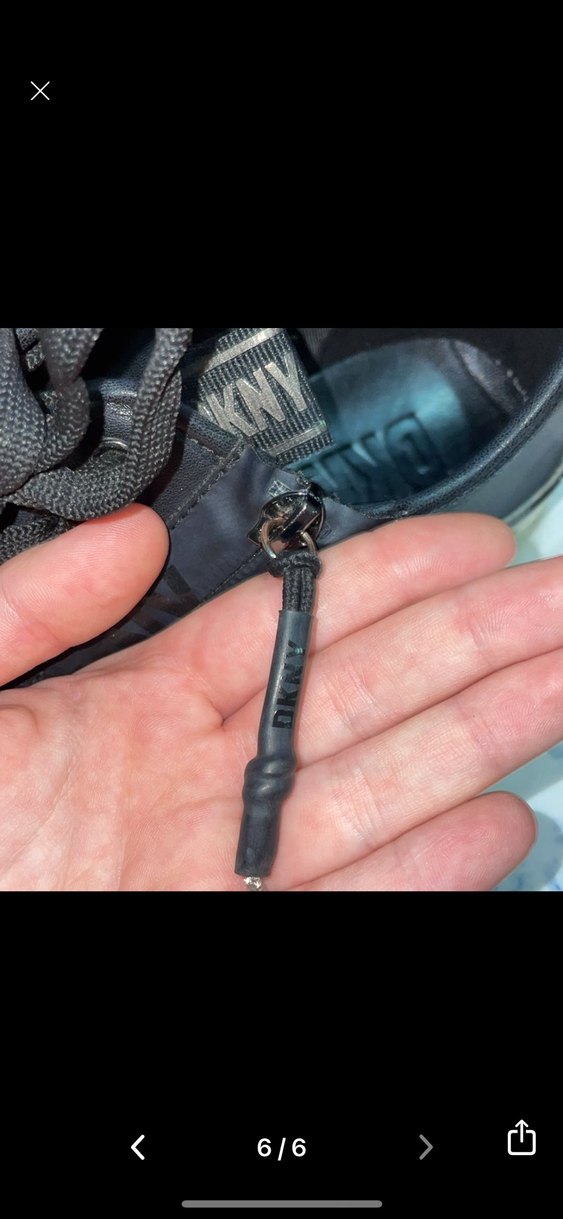 Siyah Bağcıklı Fermuarlı  Spor Ayakkabı - Görsel 4