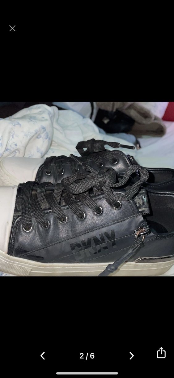 Siyah Bağcıklı Fermuarlı  Spor Ayakkabı - Görsel 5