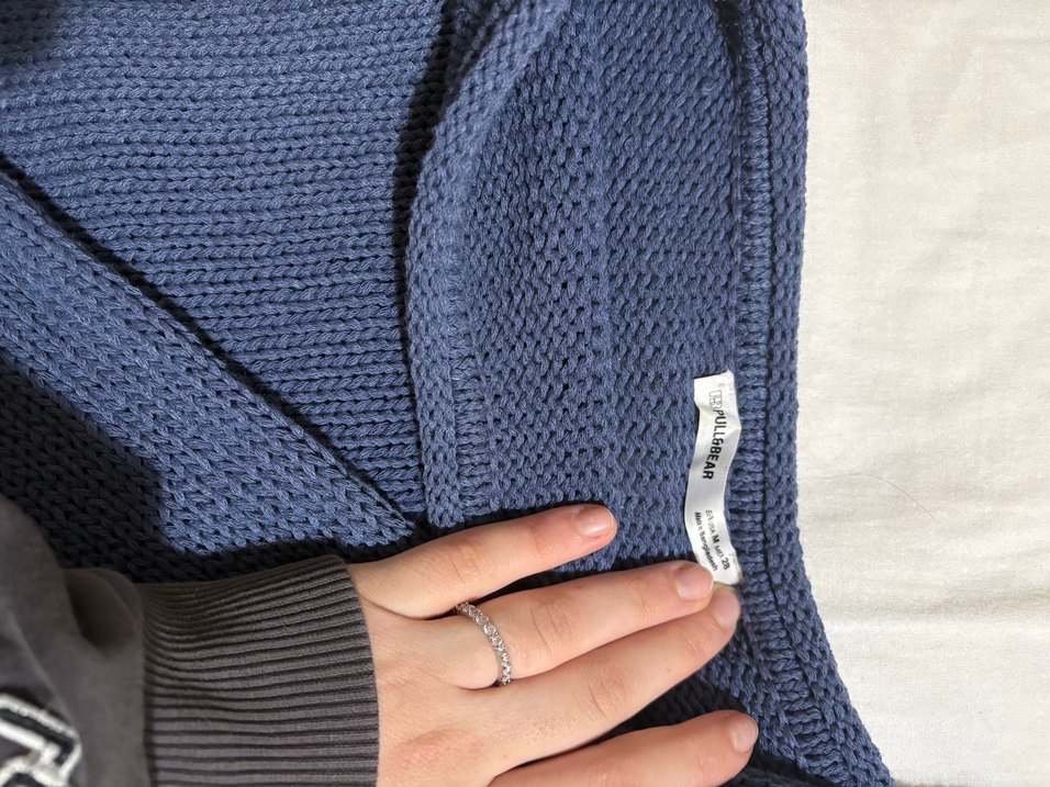 Kadın Lacivert Triko Basic Kazak - Görsel 3