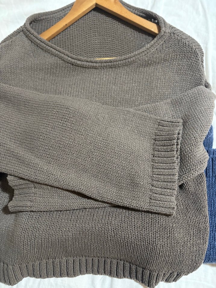 Gri Örgü Kadın Kazak - Görsel 2