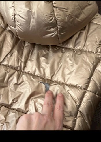 Bej Parlak Kapüşonlu çocuk Şişme Yelek - Görsel 5