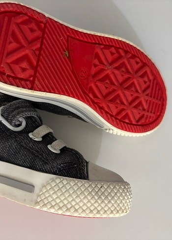 Gri Erkek Çocuk Kot Spor Ayakkabı - Görsel 4