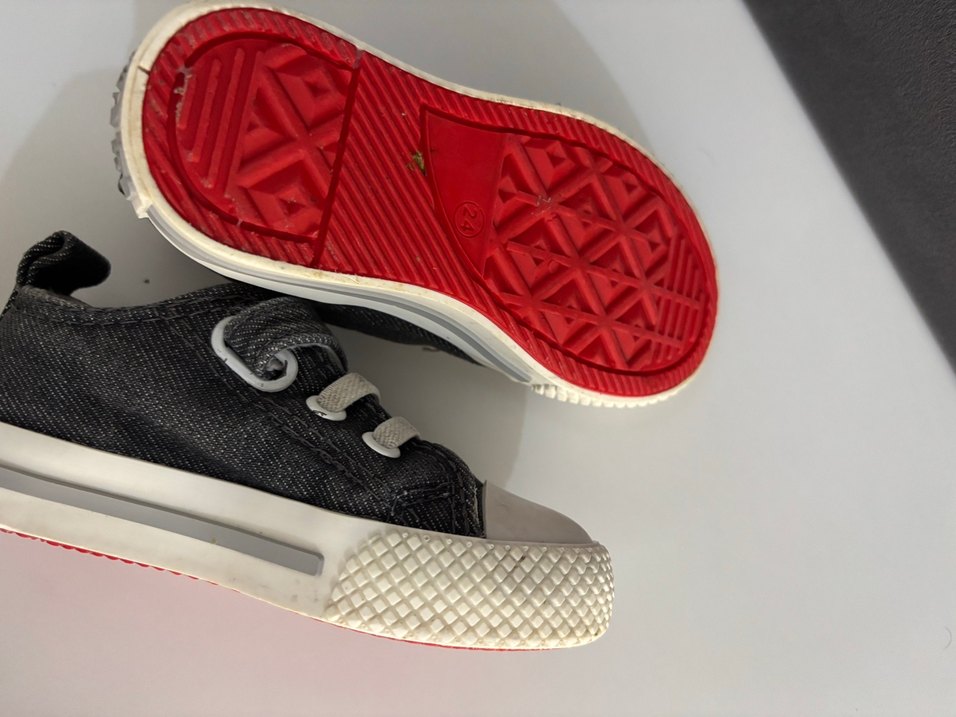 Gri Erkek Çocuk Kot Spor Ayakkabı - Görsel 4