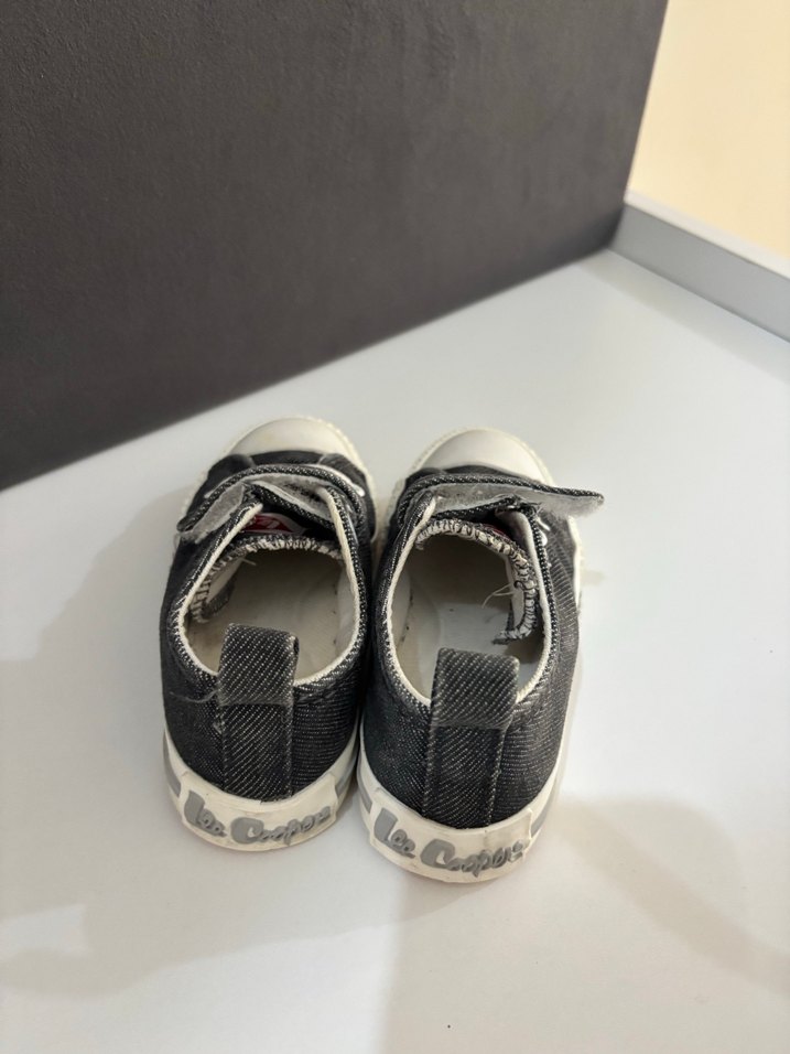 Gri Erkek Çocuk Kot Spor Ayakkabı - Görsel 3