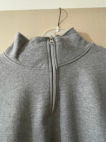 l Beden gri Renk Fermuarlı sweat